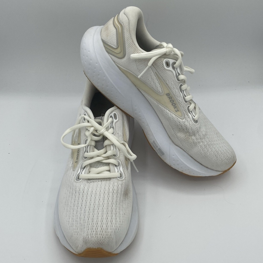 Brooks Women's 10M Shoes Glycerin‎ 21 White Running Walking 1204081B114 Sneaker